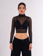 TOP MANGA LARGA MALLA